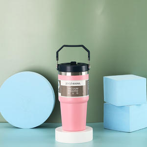 DD3993 Nuevo Producto Vaso Térmico de Doble Pared con Aislamiento al Vacío, Tapa Abatible, 30oz, Acero Inoxidable, con Asa para Camping - Product Image 5