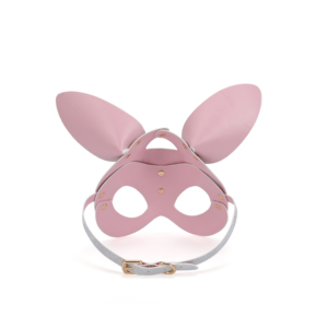 Máscara BDSM de lentejuelas plateadas con tema de chica conejita, accesorio de juego de rol y castigo para adultos para juego fetiche, máscara de disfraz brillante - Product Image 2