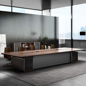 MIGE Modern 8 Person <b>Extendable</b> Conference Table Wooden Office Furniture with Melamine for School Use - Product Image 6