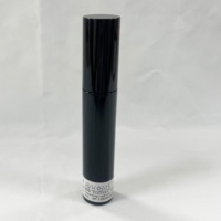 Emballage de tube de mascara cosmétique en plastique, forme ronde, vide, avec bouchon à vis personnalisé et brosse