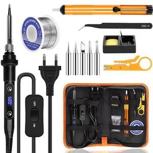 Kit d'outils de <span class=keywords><strong>fer</strong></span> <span class=keywords><strong>à</strong></span> <span class=keywords><strong>souder</strong></span> électrique numérique <span class=keywords><strong>professionnel</strong></span> 80W 60W de haute qualité avec contrôle de température réglable - Product Image 1