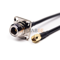 Câble coaxial d'extension d'antenne à faible perte de 6,5 pieds, RG58, 50 ohms, RP-SMA mâle vers LMR195, LMR200, LMR240, LMR400, type N
