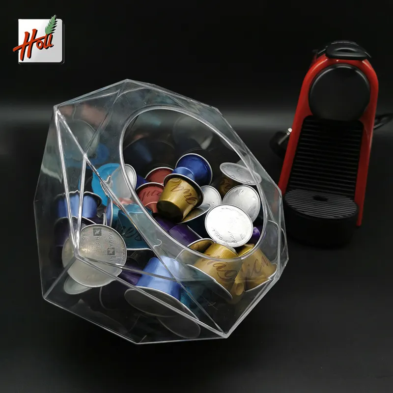 Plexiglass Capsule capsule Holder Capacity for Nespresso Vertuoline K Cups Dolce Gusto coffee capsule by HOU
