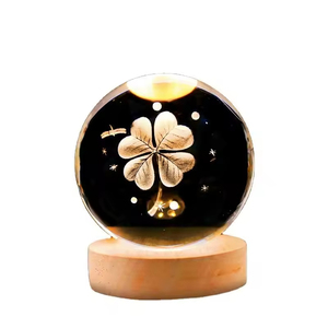 Lampada Notturna Creativa Serie Universo, Sfera <span class=keywords><strong>di</strong></span> <span class=keywords><strong>Cristallo</strong></span> 3D con Luce LED - Product Image 4