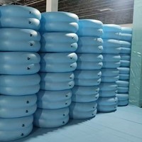 Baignoire gonflable rectangulaire en PVC, pliable, pour adultes, directement de l'usine, aide à la baignade surélevée, outil de soin, grande capacité