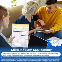 Formulaires de bons de travail personnalisés Formulaires de factures d'emploi Livre de reçus de factures d'entrepreneur Livre de reçus de 8.5*11 pouces Formulaires autocopiants en 2 parties