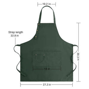 Delantal de Barbacoa Reutilizable de Lona Resistente de Alta Calidad, Múltiples Bolsillos para Herramientas, Correas Ajustables, Transpirable, para Cocina y Asados - Product Image 4