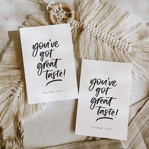 KYW papier personnalisé Double face imprimé affaires voeux merci cartes postales <span class=keywords><strong>carte</strong></span> <span class=keywords><strong>postale</strong></span> - Product Image 5