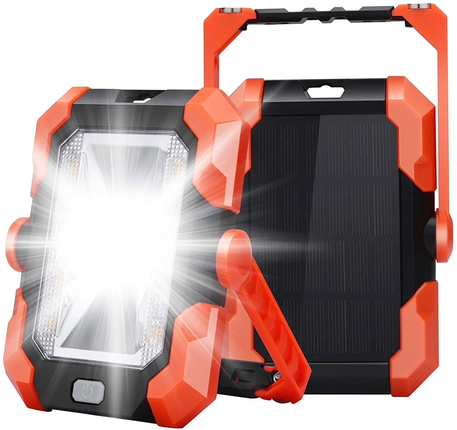 Luz LED superbrillante de carga Solar para tienda de campaña, iluminación de emergencia para el hogar y exteriores, con Banco de energía