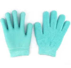 Venta al por mayor mano calcetines guantes de los hombres-De gran tamaño guantes hidratantes para los hombres y las mujeres Gel forro SPA guantes para reparar y curar Eczema seco y agrietado la piel