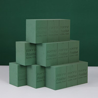 Blocs de mousse florale humide Oasis pour arrangements floraux, blocs de boue vert pour fleurs fraîches et préservées, argile florale, mousse de fixation pour fleurs