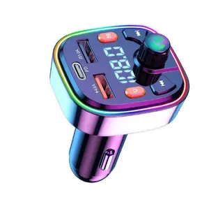 BT 5.0 usb fast car charger USB C adapter PD18W FM Transmitter Handsfree Auto MP3 Music Player