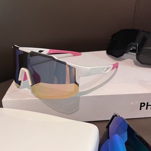 Outdoor Bike Sport Sunglasses Cycling Sun <b>Glasses</b> UV400 PC Polarized Large Frame Ride Protection Driving Men Women Use - Product Image 6