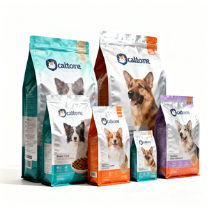 Sacchetto per Alimenti per Cani e Gatti con Fondo Piatto Riciclabile ODM OEM da 1KG-20KG - Product Image 6