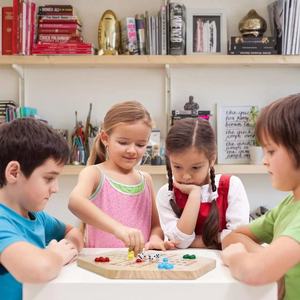 Juego de Mesa de Ajedrez Volador de Madera Xinghong, 30x30cm, Multijugador, Interactivo, Educativo, para Fiestas Familiares - Product Image 2