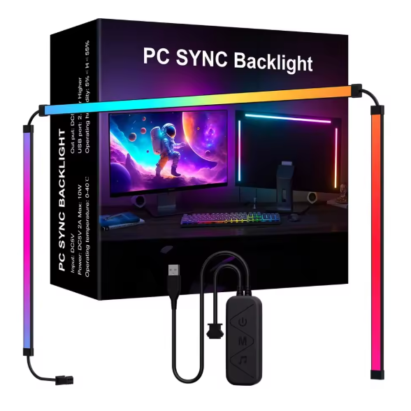 Smart Ambient TV PC Display Sync Computer Monitor Backlight LED Strip Light RGB PVC IP20 USB Game Holiday Atmosphere Decor Lamp