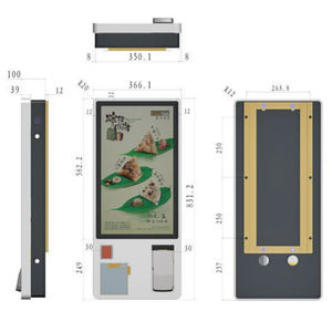 24 אינץ עצמי שירות סדר קיוסק באינטרנט הזמנה קיוסק תצוגת קופה תוכנה במסעדה נייד <span class=keywords><strong>APP</strong></span> ניהול - Product Image 6
