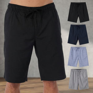 Pantalones Cortos Casuales de Verano para Hombre, Talla Grande, de Algodón, Cintura Media Elástica, Tejidos, Transpirables, Estilo Bermuda, Smart Casual, Bangladesh - Product Image 2