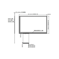 Layar Sentuh LCD 7 Inci 800*480 Antarmuka USB Embedded PCAP LHCGG295V1 7 Inci Tanpa Papan Kontrol Sentuh