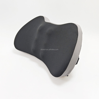 Coussin de soutien lombaire ergonomique en mousse à mémoire de forme pour chaise de bureau et de voiture, avec support dorsal en maille pour la colonne vertébrale