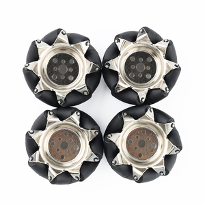 Ruota McNamm in metallo da 3 pollici ruota in acciaio inossidabile da 76MM ruota omnidirezionale Smart Car ROS include accoppiamenti - Product Image 3