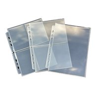 Carpeta A5 7 agujeros 10 piezas Set 4x6 pulgadas Trading Card Photo Sleeve 1 2 4 bolsillos Protector de página Ultra HD Kpop Photo Card Stock