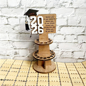 Decorazioni per la <span class=keywords><strong>Laurea</strong></span> 2026, Nuovo Regalo di <span class=keywords><strong>Laurea</strong></span>, Porta Soldi in Legno a 2 Livelli, Decorazione per Festa di <span class=keywords><strong>Laurea</strong></span>, Nuovo Prodotto per Arredamento Casa - Product Image 6