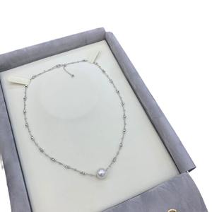 Pendentif en perle d'eau douce ronde Aurora de qualité supérieure, 10-11 mm, chaîne en argent S925 polyvalente avec ampoule, collier fin - Product Image 5