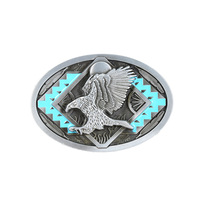Nouvelle boucle de ceinture aigle personnalisée en métal américain boucle de ceinture Western Cowboy
