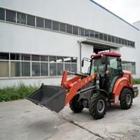 Chargeuse sur pneus multifonctionnelle 4x4 diesel pour travaux de terrassement, mini-chargeuse de construction chinoise à vendre