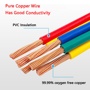 Bv 450/750v pvc एकल कोर फंसे तांबे के तार केबल <span class=keywords><strong>1</strong></span>.5 मिमी 2.5 मिमी 4 मिमी 6 मिमी 10 मिमी 16 मिमी तार और घर वायरिंग के लिए केबल - Product Image 2
