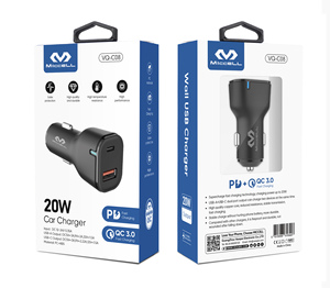 Xe Sạc <span class=keywords><strong>2</strong></span> USB + <span class=keywords><strong>1</strong></span> Loại-C Cổng 30W Nhanh Chóng Sạc LED Chỉ Số Bảo Vệ OTG Cho 13 Pro Max Điện Thoại Di Động - Product Image 6