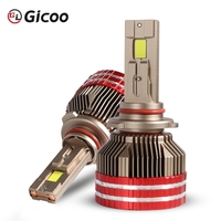 Phare en aluminium Gicoo K15 270W Super Lumineux H4 H7 H11 HB3 HB4 Sans erreur Canbus 12V Nouveau 6000K Étanche IP67 Lumière LED pour voiture