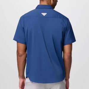 เสื้อเชิ้ตตกปลาแขนยาวแบบกระดุมติด  ลายปลาทูน่า  พร้อมโลโก้ปลาแบบซับลิเมชั่น  รุ่นครอป  ผ้าคอตตอน  ป้องกันแสงแดด SPF - Product Image 2