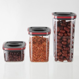 现代环保密封硼硅玻璃食品储存容器罐套装透明盖子硅胶密封圈BPA厨房用具 - Product Image 6