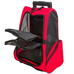 Sac à dos de transport pour animaux de compagnie avec roulettes, fabriqué en usine BSCI, sac de voyage pour chien et chat, sac de transport à roulettes pour animaux de compagnie - Product Image 4
