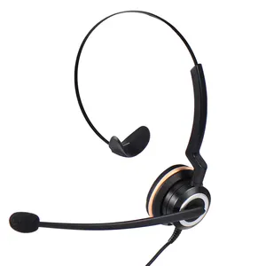 单声道USB麦克风耳机耳机TCH2079 LYNC，带有用于计算机和呼叫中心的降噪麦克风