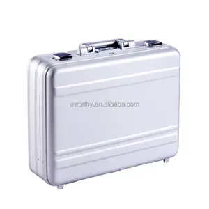 Ningbo Factory 18'' One-piece Molded Aluminum Magnesium Alloy Material Hard Shell Aluminium Briefcase Attache Case Laptop Case