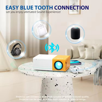 Projecteur Mini Mobile JUNUO YG300 Haute Luminosité Portatif pour Home Cinéma avec Fonctionnalités Intelligentes Sans Fil Nouveau et Amélioré
