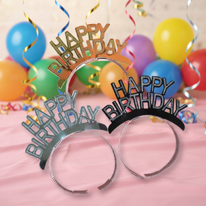 Accessori per Festa di <span class=keywords><strong>Capodanno</strong></span>, Cerchietti in Alluminio 'Felice Anno Nuovo' per Feste di Fine Anno - Product Image 4