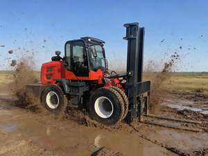 Montacargas Todoterreno Personalizado <span class=keywords><strong>4x4</strong></span>, Opcional de 3, 3.5, 4, 5 y 6 Toneladas, con Dirección Trasera, Tipo de Neumático para Todo Terreno, en Venta - Product Image 2