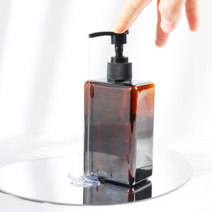 High Quality PET Plastic Cosmetic Packaging <b>Sets</b> with <b>Pump</b> Sprayer Customizable <b>Body</b> Lotion Shampoo Bottles (100/200/300/500ml) - Product Image 6