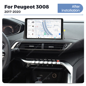 DUDUAUTO Adatto per <span class=keywords><strong>Peugeot</strong></span> <span class=keywords><strong>3008</strong></span> 2017-<span class=keywords><strong>2020</strong></span>, Sistema Multimediale Android Modificato con Navigazione Bluetooth, Car-play e Schermo Retrovisore - Product Image 4