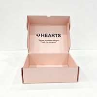 Quantité minimale de commande de 500 pièces, boîte en carton ondulé kraft personnalisée pour l'envoi postal avec logo en estampe argentée