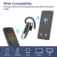 Agh uality-auriculares inalámbricos para teléfono móvil, audífonos de goma de 5,0 pulgadas, de fácil instalación