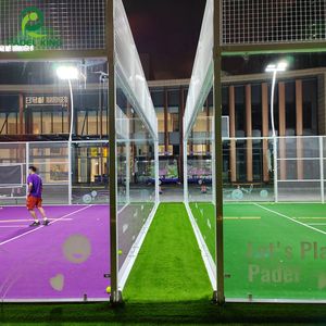แบรนด์ขายดีที่สุด Padel King สนามแพเดิลแบบพาโนรามา พร้อมไม้แพเดิลและลูกแพเดิลฟรี - Product Image 3