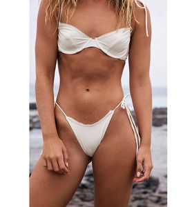 Arc-en-ciel rayure conception personnalisée Scrunch dos bas brésilien Bikini <span class=keywords><strong>Sexy</strong></span> maillot de bain Fitness maillots de bain Sport maillot de bain enfant actif - Product Image 4