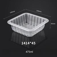 Barquette en plastique PP jetable, compatible micro-ondes, pour aliments frais, viande, fruits de mer, plats préparés, salades