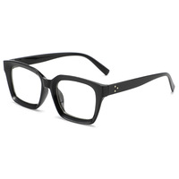 Nouvelles montures de lunettes anti-lumière bleue carrées, montures complètes simples, montures de lunettes vintage pour femmes, visage rond, pour adultes