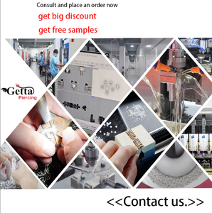 Getta 16G titanyum altın kaplama burun dudak yüzük kadın iç iplik kulak kıkırdak saplama küpe zirkon çiçek kesim elmas - Product Image 6